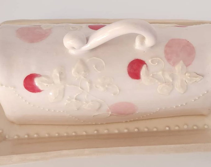Ceramic Covered Butter Dish