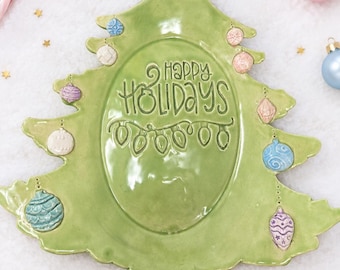 Handmade Holiday Snack Dish