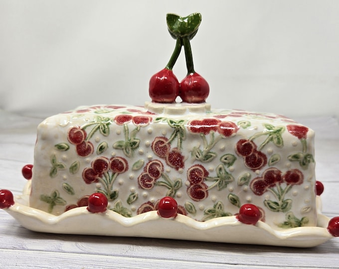 Ceramic European Covered Butter Dish
