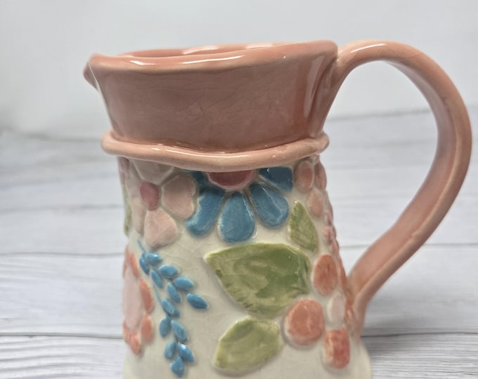 Hand-Made Ceramic Pitcher