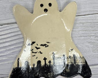 Ceramic Halloween Spoon Rest
