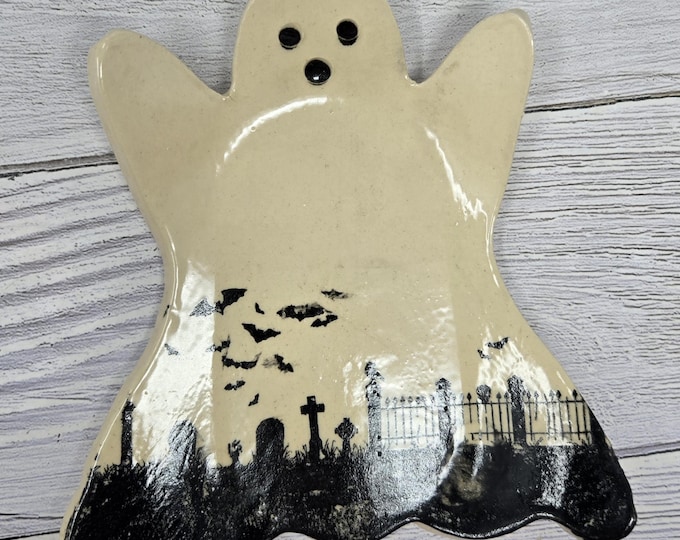Ceramic Halloween Spoon Rest