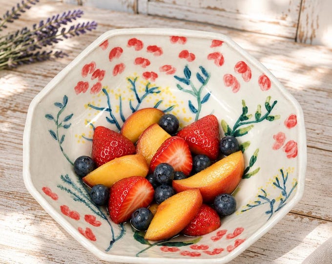 Handmade  Octagonal Bowl