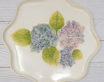 Large Hydrangea Platter