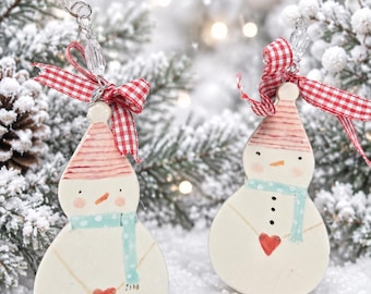 Handmade Snowman Christmas Ornament