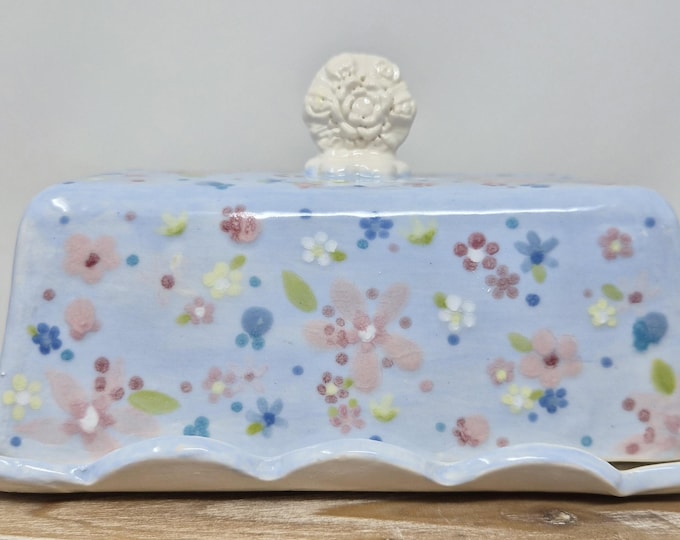 Handmade Ceramic Covered Butter Dish