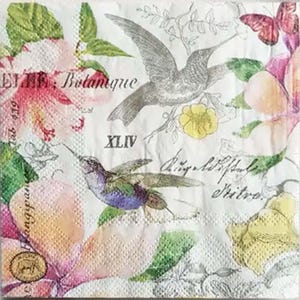 Serviettes en papier imprimées X-7s Spring Birds, pour découpage et travaux manuels, 2 épaisseurs de serviettes de table, décoration de table