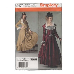 Steampunk Costume Pattern • Simplicity 2172 • Miss Sizes • Blouse • Steam Punk • Victorian Era Explorer Coat • Adult Costumes