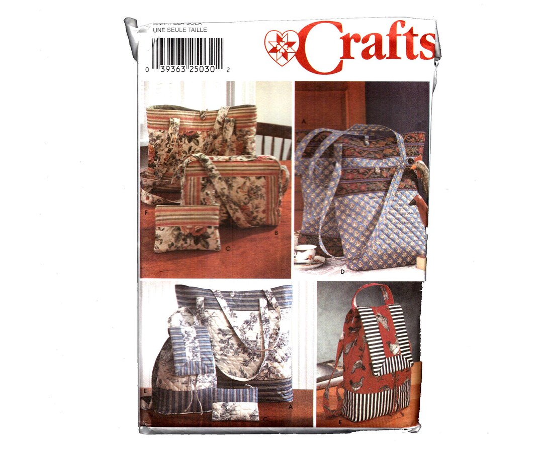 Bag Sewing Pattern • Simplicity 9779 • Backpack • 6 Sizes • Crossbody ...