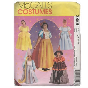 Snow White/Witch/Disney Costume Pattern • Simplicity 2856 • Size 4-6 • Princess • Belle • Rapunzel  •  Cinderella • Childs Costume • Toddler