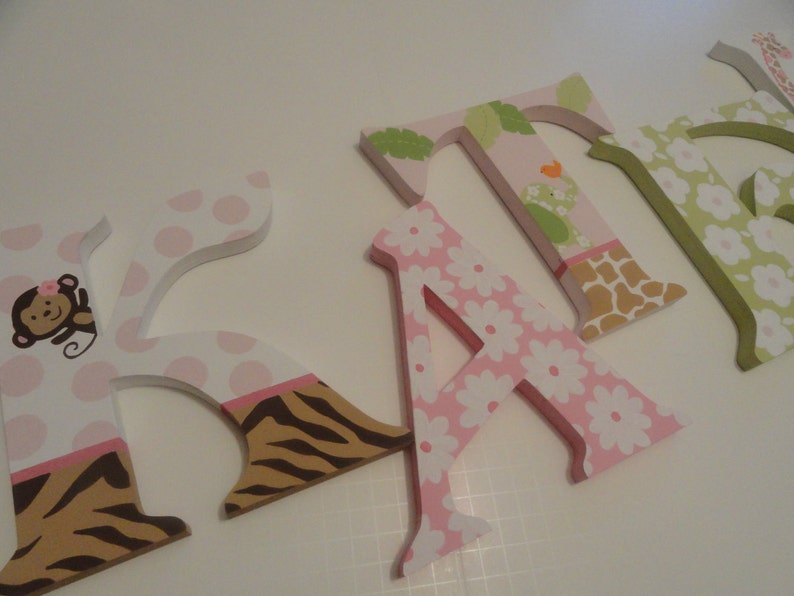 Jungle Jill Inspired Wall Letters Etsy