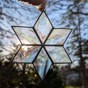 Stained glass snowflake