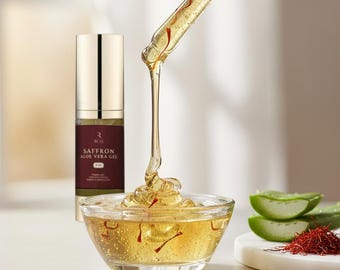Saffron Aloe Vera Gel for Deep Hydration | Radiant Glowing Skin Moisturizer & Natural Ayurvedic Skincare