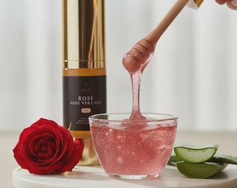 Rose Aloe Vera Gel for Hydrating Skincare | Natural Rose Face Moisturizer