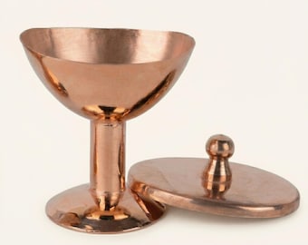 Copper Eye Wash Cup with Lid | Ayurvedic Eye Bath Tool