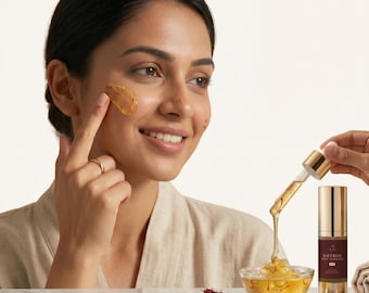 Saffron Aloe Vera Gel for Deep Hydration | Radiant Glowing Skin Moisturizer & Natural Ayurvedic Skincare