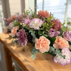 Silk flower arrangement, Floral arrangement, Flower centrepiece, Table centrepiece