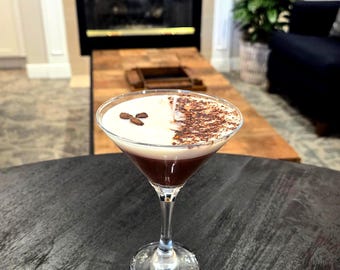 Espresso Martini Candle Coffee Cocktail Candle Realistic Gift for Coffee Lovers and Bar Decor