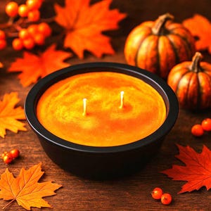 Pumpkin Candle Pumpkin Pie Pumpkin Spice Halloween Candle – Pumpkin Pie Candle in Realistic Pie Dish | Autumn-Inspired Home Decor