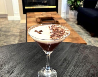 Espresso Martini Candle Realistic Coffee Cocktail Candle Boozy Gift For Coffee Lover Bar Cart Decor Scented Candle For Gifting
