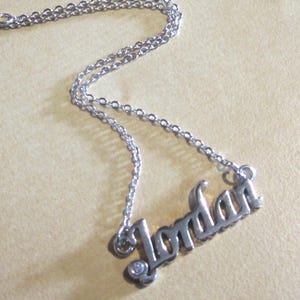 Jordan • Silver Necklace • Vintage Name Collection