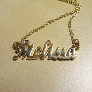 Melissa • Gold Necklace • Vintage Name Collection - LAST ONE!