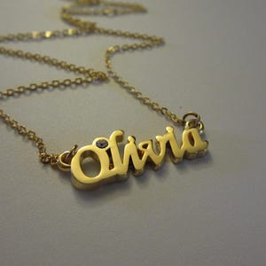 Olivia • Gold or Silver Necklace  • Vintage Name Collection - LAST ONE!