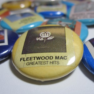 Music Mayhem #3: Erich Kunzel - John Anderson • Pinback or Magnet Buttons • Upcycled Music Collection