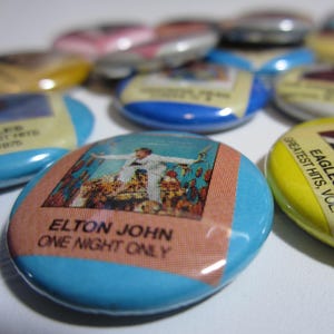 Music Mayhem #2: Brooks & Dunn - Eric Reed • Pinback or Magnet Buttons • Upcycled Music Collection