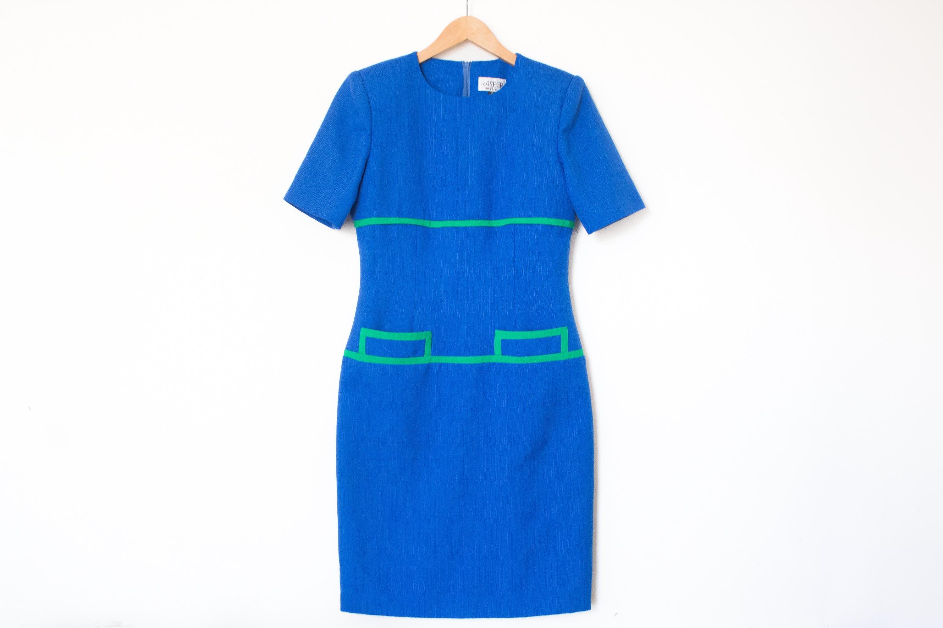 kasper blue dress Kasper Women's Fit And Flare Dress, 16