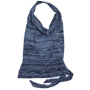 Nass Versiegelung | Vintage 00s Y2K Charcoal Grau stricken Neckholder Top | Größe M, Mall Core Ästhetik, Bratz, Festival / Back Out, Sommer, 2000er Jahre