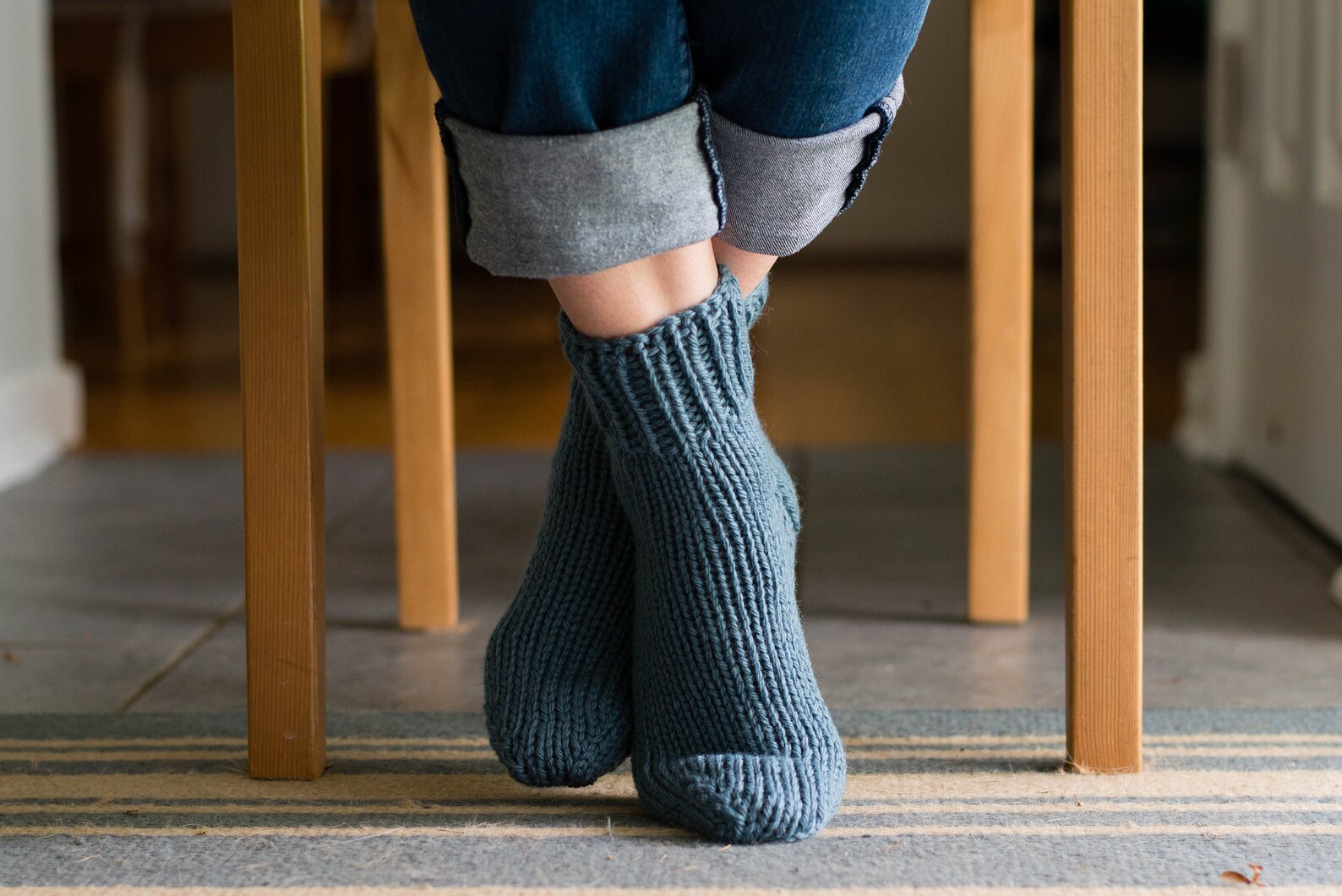 Wool Knit Socks Women's House Socks Thick Wool Socks Etsy