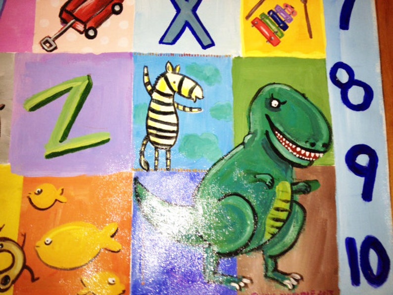 Personalized Splat Mat for Baby Etsy