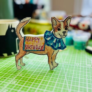 Cartão de aniversário original para chihuahua
