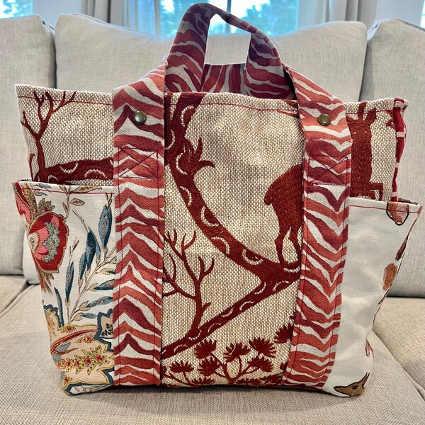 Bolsa de trabajo/Bolsa de punto/Bolsa de mano/Bolsa de tela mixta/Bolsa con cremallera
