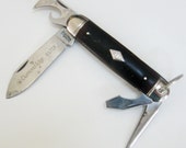 Vintage Pocket Knife Diamond Edge DE Folding Utility Imperial 4 Blade 857