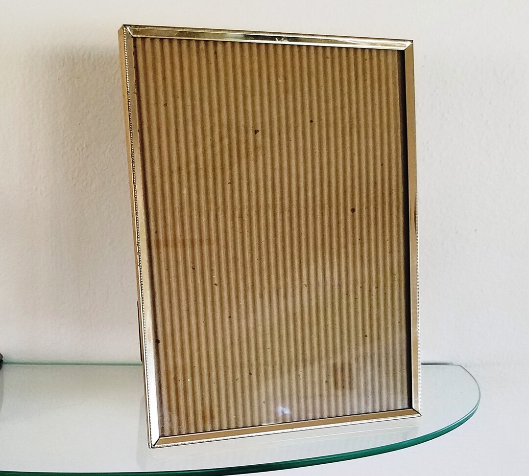 Vintage Metal Picture Frame Classic Beaded Edging Gold Tone 8 X 10 ...