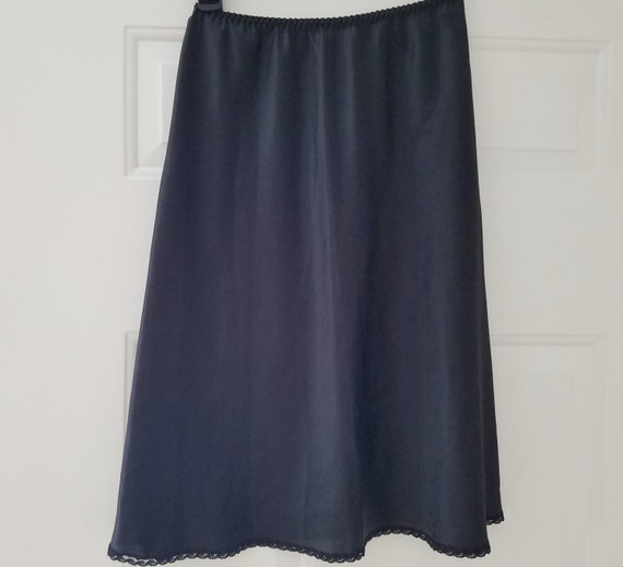 Vintage Half Slip Chantilly Maidenform Lingerie Black… - Gem