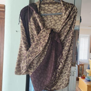 Cheetah Print Scarf: Soft Woven Animal Print Shawl