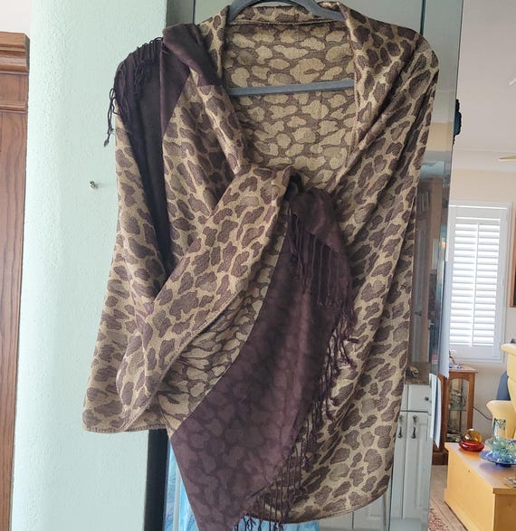 cheetah shawl