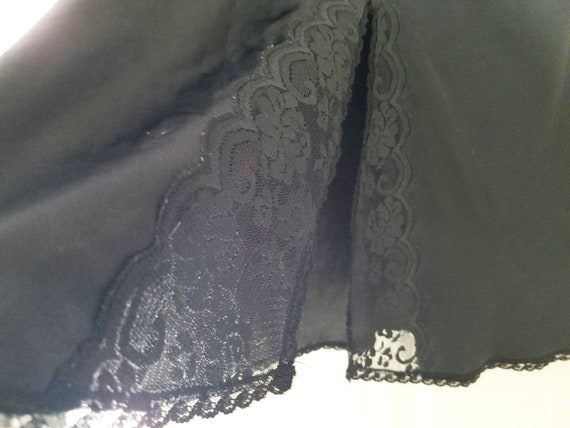 Vintage Half Slip Chantilly Maidenform Lingerie Black… - Gem