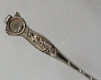 Vintage Louis and Clark Spoon Souvenir Liberal Arts Building Portland Oregon Miner with Axe Handle Paye and Baker Sterling Silver 1905