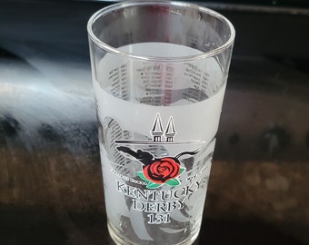 Kentucky Derby Mint Julep Glass Official 131 Run For The Roses Churchill Downs Souvenir