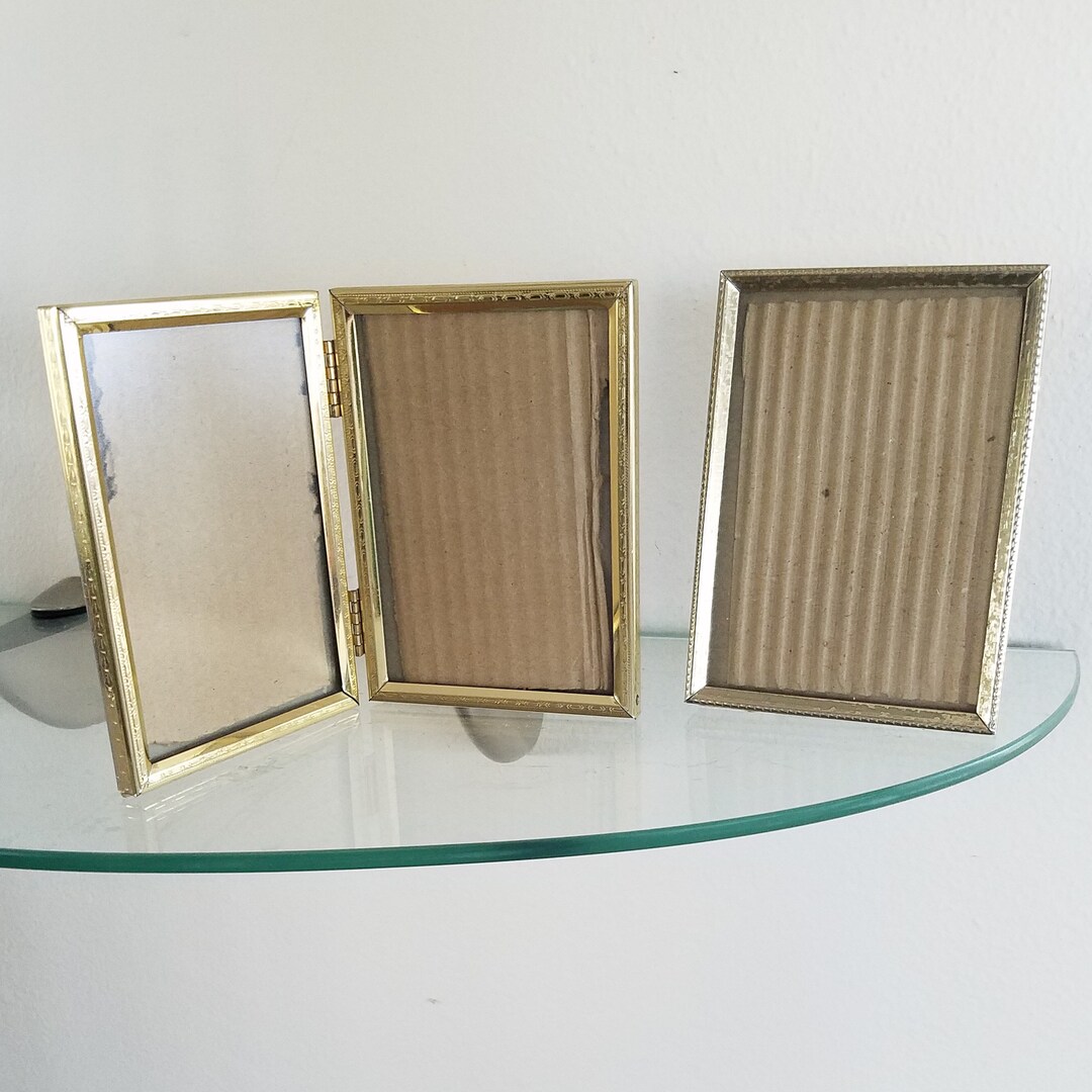 Vintage Picture Frames Metal Gold Tone Frames Decorative Trim Etsy