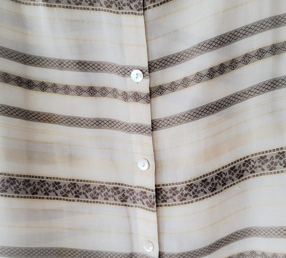 Easy Spirit Vintage Silk Blend Blouse Tunic Semi-… - image 3