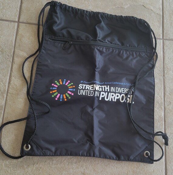 Vintage Planned Parenthood Sling Bag Backpack Tot… - image 1