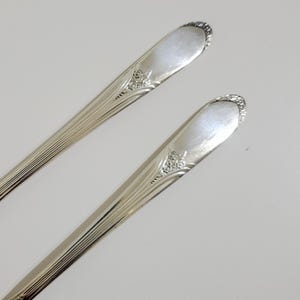 Butter Knives Master William Rogers Mary Lou Devonshire Flatware Silverplate Set of Two 1930s