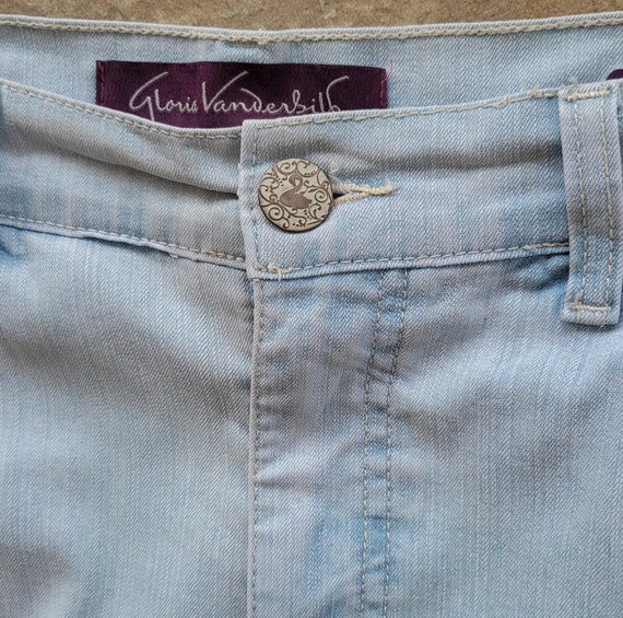 Denim Shorts Embroidered Gloria Vanderbilt Bermud… - image 6