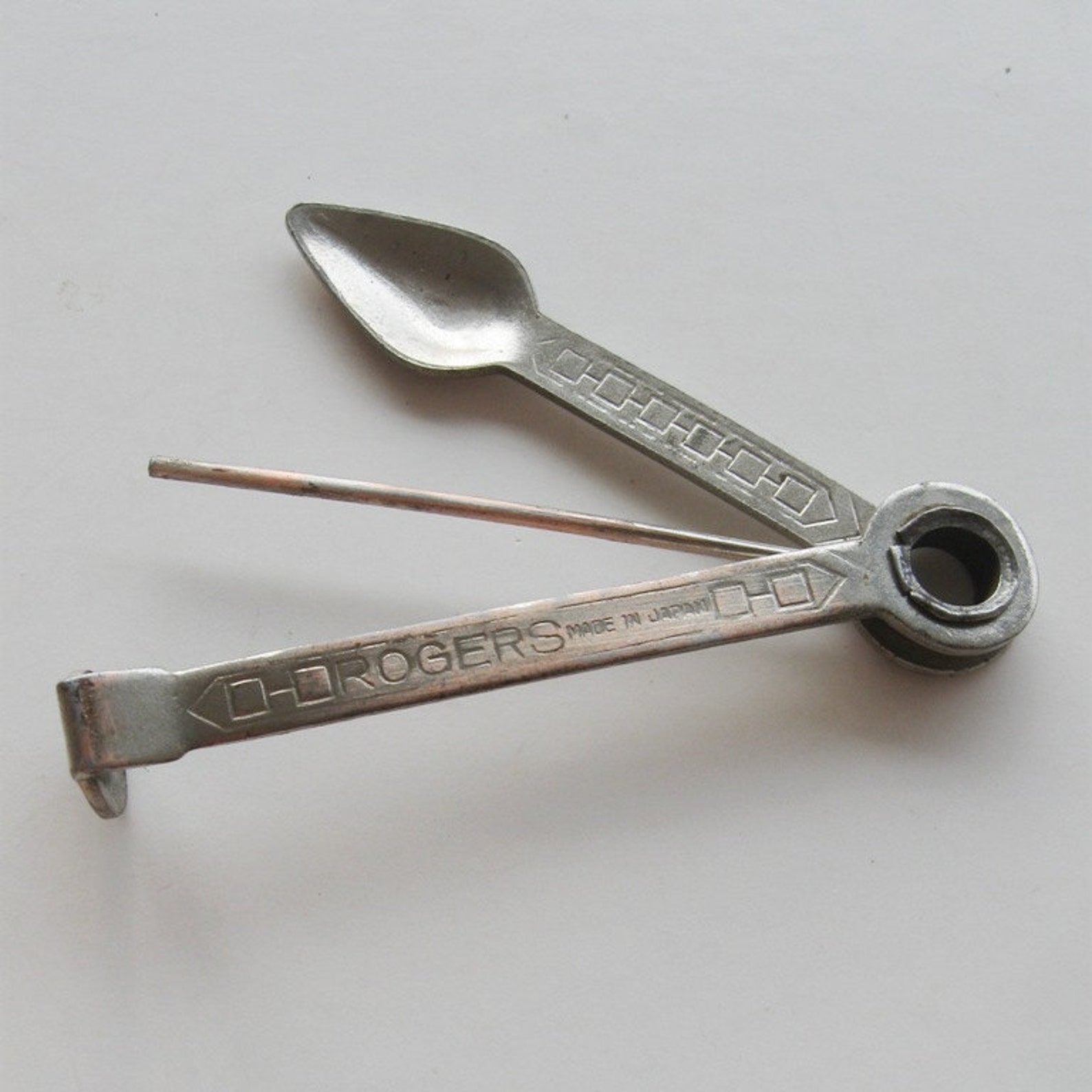 Vintage Pipe Cleaner and Tamper Rogers Silver Metal 1950s Etsy