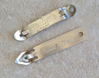 Vintage Hamm’s Beer Openers Hamm’s Church Keys Metal Bottle Openers Breweriana Set of Two